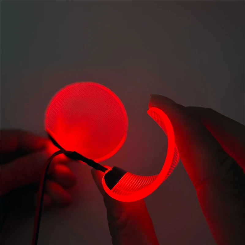 Round Flexible Bendable DIY Led Light Eyes Kits Cosplay Halloween Helmet Masks Eye Light Accessories Can Cropped CR2032 thumbnail 6