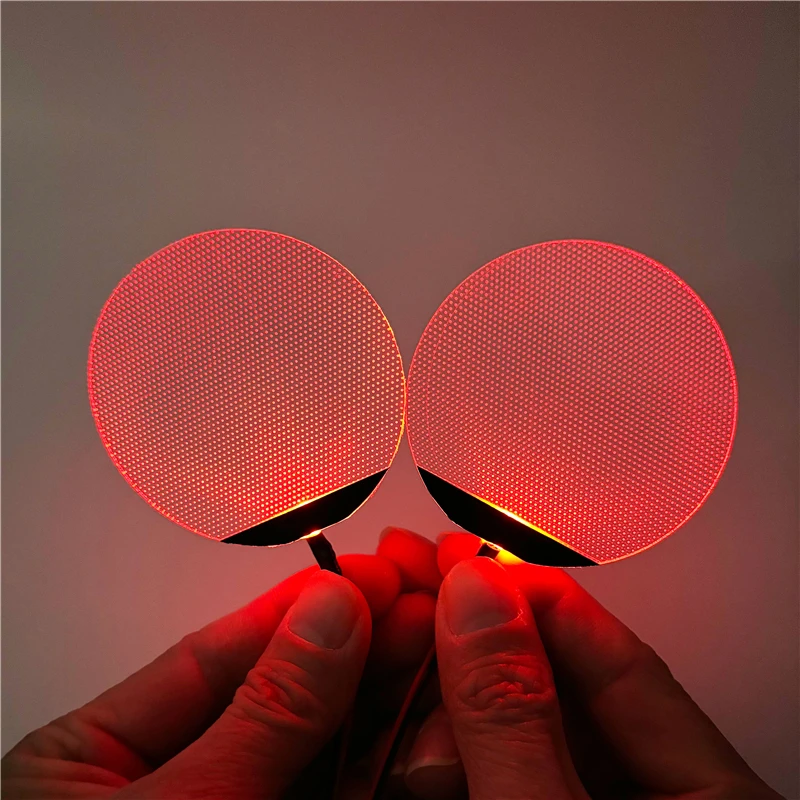Round Flexible Bendable DIY Led Light Eyes Kits Cosplay Halloween Helmet Masks Eye Light Accessories Can Cropped CR2032 thumbnail 5