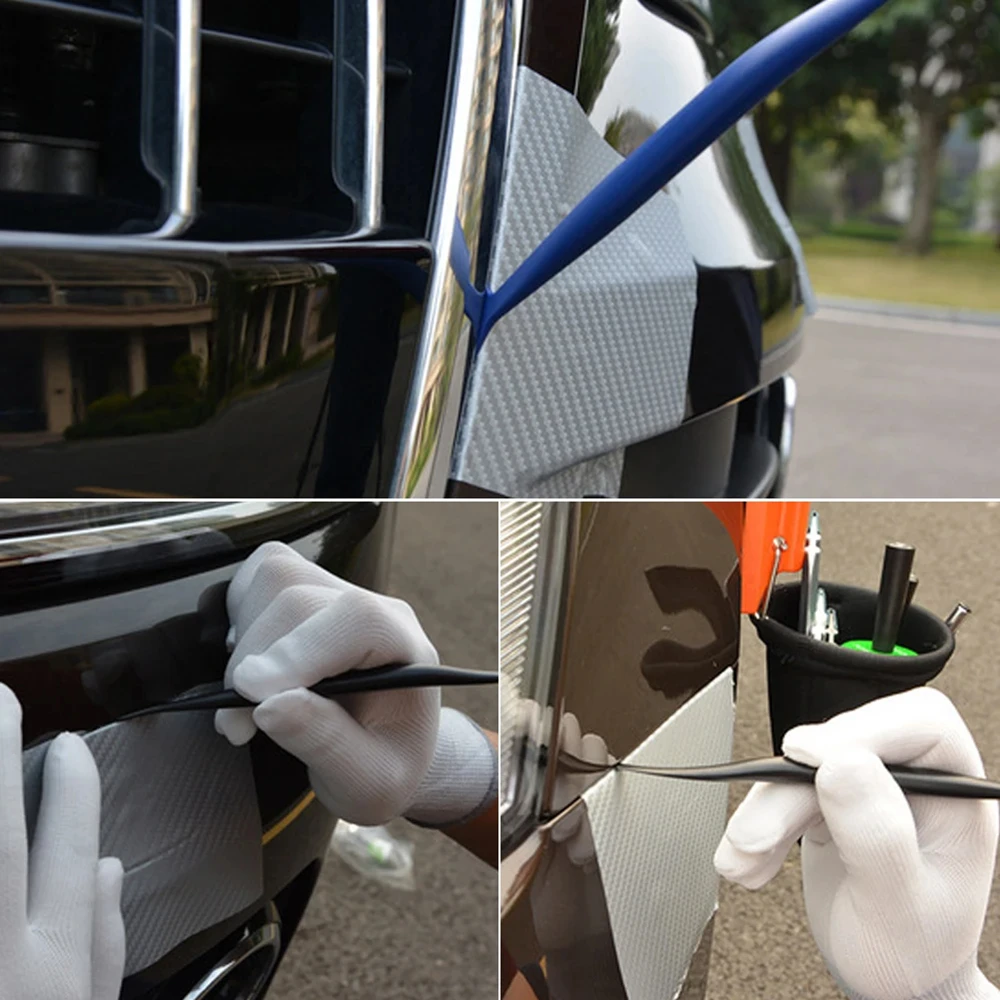 3Pcs Car Stickers Hardness Wrap Vinyl Tools Micro Squeegee Scraper Car Micro Gasket Squeegee Car Film Wrapping Scraper thumbnail 3