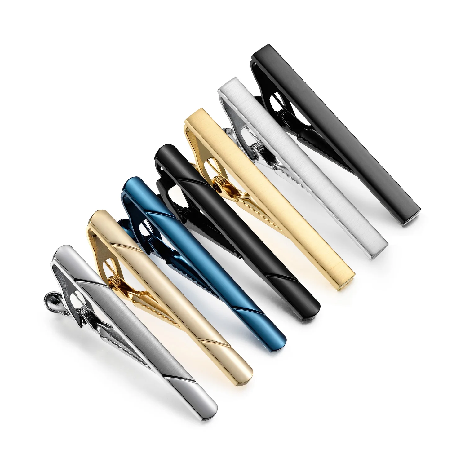 Minimalist Tie Clip For Men Tie Clip To Man Shirt 1PC Business Tie Pin Pisa Ties Men's Cuff Man Fashion Jewelry Cufflink Classic