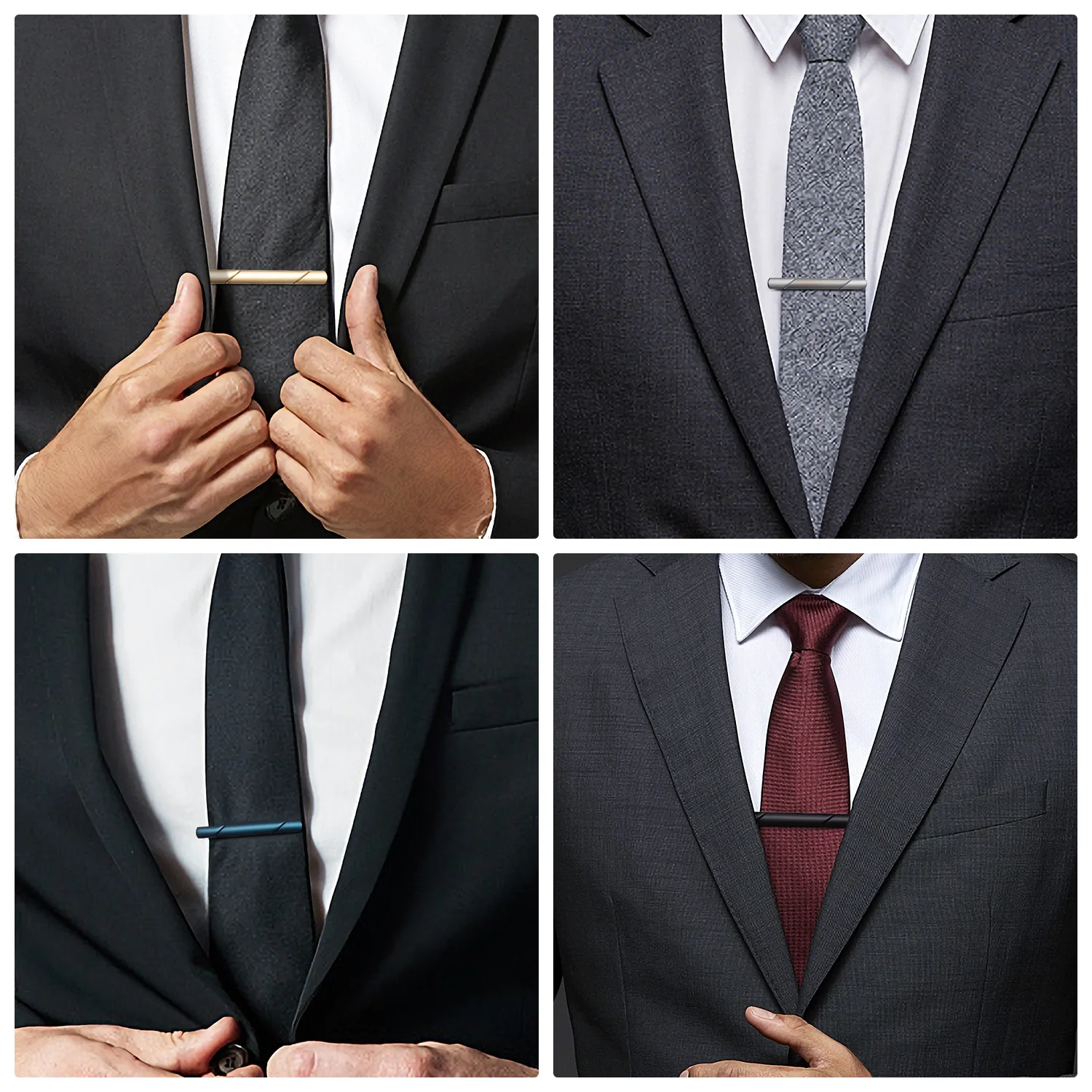 Minimalist Tie Clip For Men Tie Clip To Man Shirt 1PC Business Tie Pin Pisa Ties Men's Cuff Man Fashion Jewelry Cufflink Classic thumbnail 5