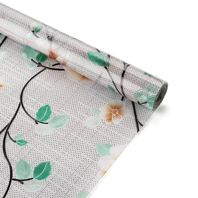 2/3m Flower Window Film Vinyl Opaque Glass Film Privacy Protection Glass 3D Stickers Stained Window Glass Films Home Decoration thumbnail 6
