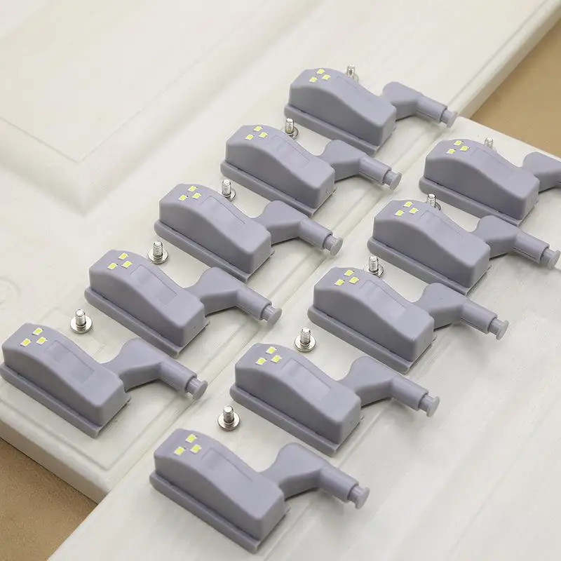 10-1PC LED Inner Hinge Lamp No Battery Under Cabinet Lights Wardrobe Cupboard Sensor Lights Bedroom Kitchen Closet Night Lamp thumbnail 3