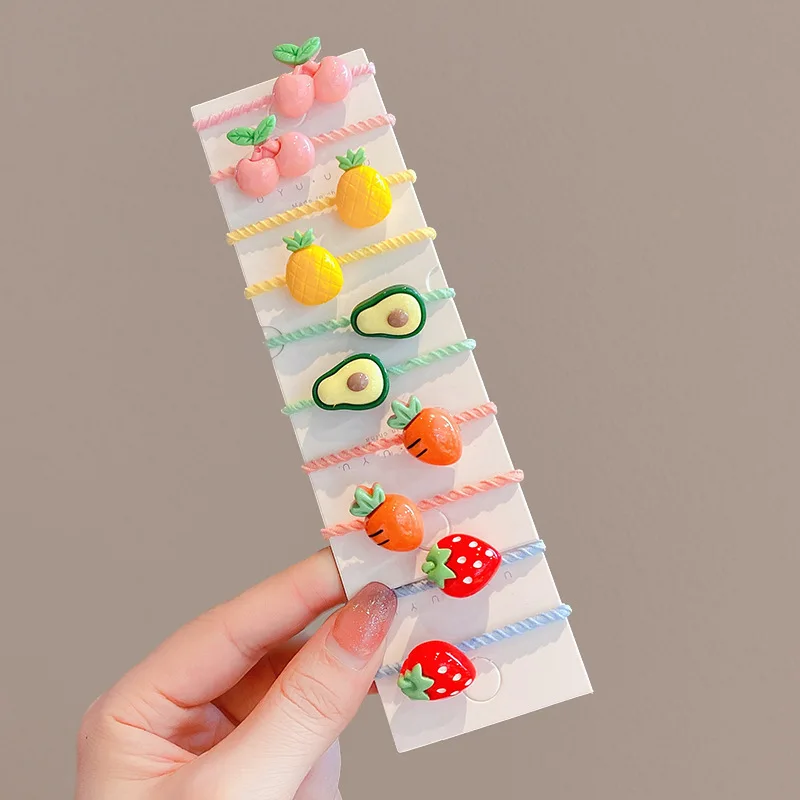 40PCS/10PCS Hair Accessories For Girl Elastic Hair Bands Cute Flowers Style Hair Ring Children Birthday Party Headdress Headwear thumbnail 4