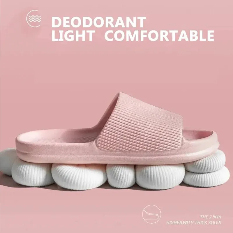 Soft Sole Massage Shower Shoes for Women Men Couples Waterproof Non-slip Home Leisure Fashion Bathroom Slippers thumbnail 5
