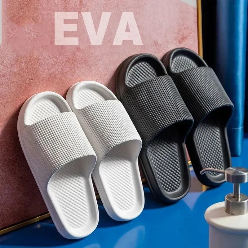 Soft Sole Massage Shower Shoes for Women Men Couples Waterproof Non-slip Home Leisure Fashion Bathroom Slippers thumbnail 2