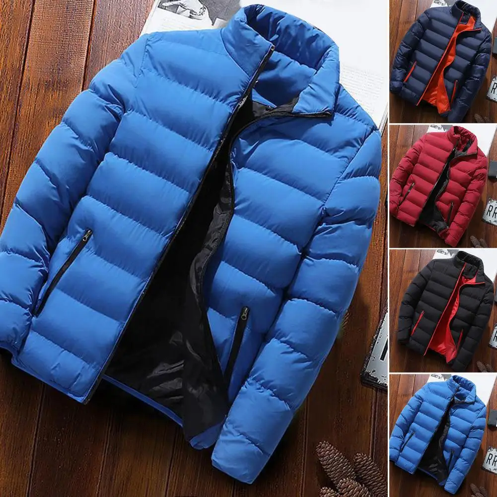 2024 New Winter Warm Packable Jacket Puffer Light Mens Parkas Coat Quilted Padded Outerwear Cardigan Male Streetwear Clothes thumbnail 5