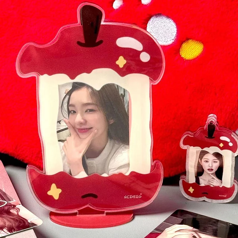 INS Kpop Photocard Holder 3 inch Acrylic Photo Frame Idol Photo Display Stand Photo Unique Design Card Protective Case 포토카드 액자 thumbnail 4