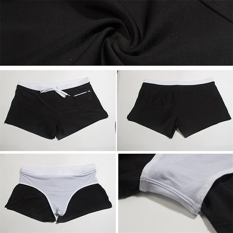 Mens Swim Trunks with Zipper Pocket Summer Swimming Shorts with Liner Quick Dry Breathable Bathing Suit Swimsuit Swimwear thumbnail 5