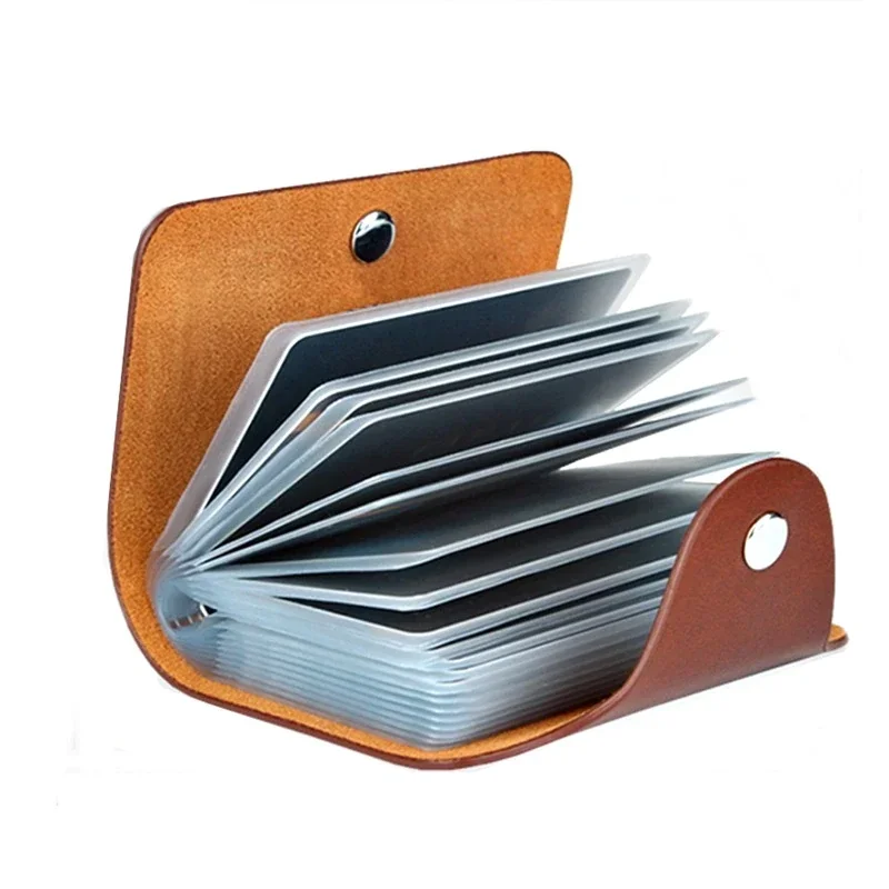 Business Card Holder Anti-theft ID Credit Card Holder Fashion Women's 24 Cards Slim PU Leather Pocket Case Coin Purse Wallet thumbnail 6