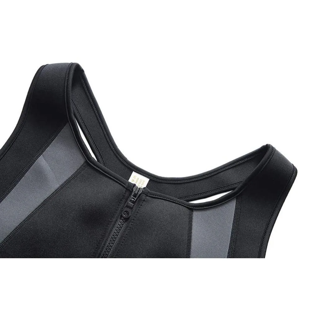 Men Abdomen Reducer Body Shaper Promote Sweat Sauna Vest Fitness Waist Trainer Belly Slimming Shapewear Fat Burner Tank Top thumbnail 4
