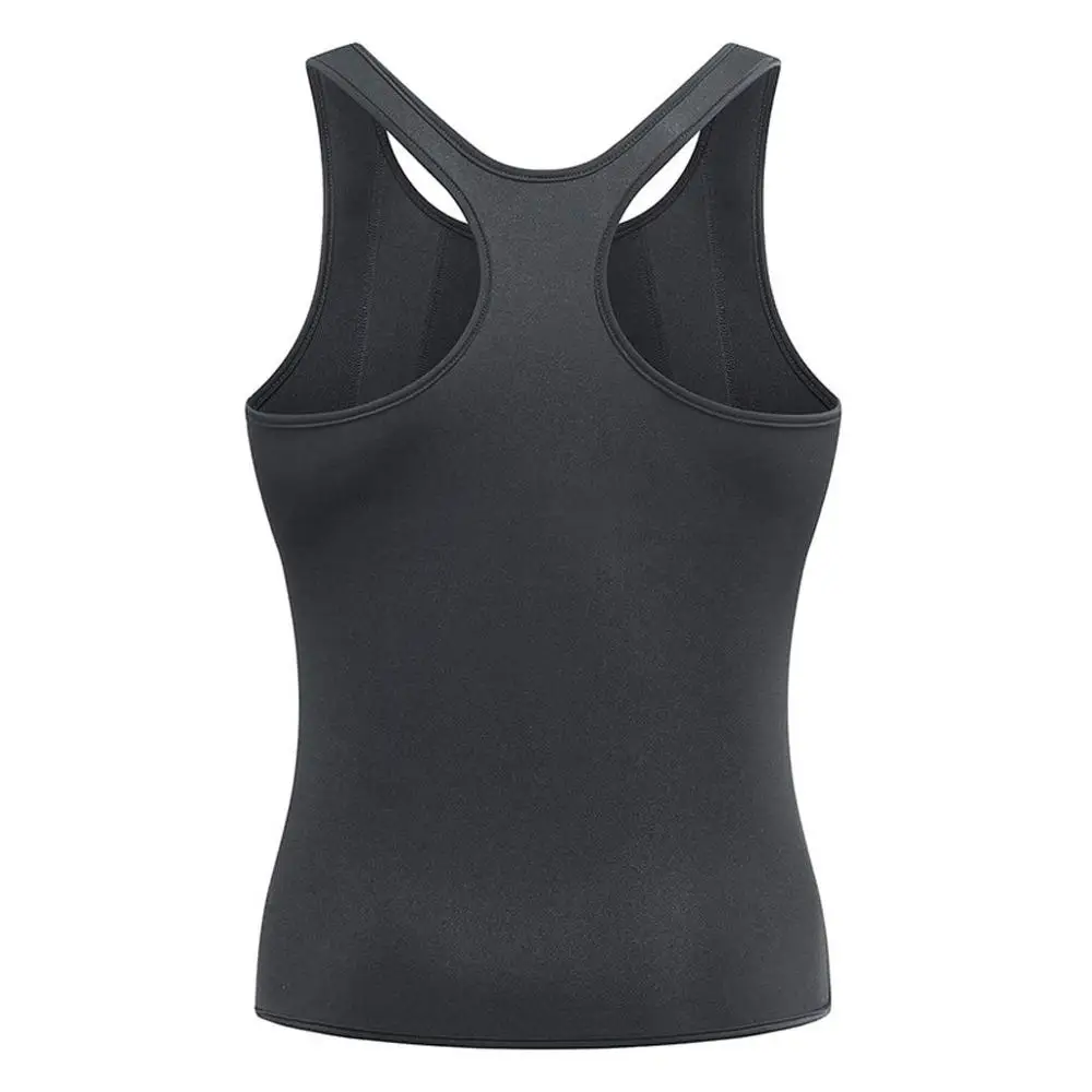 Men Abdomen Reducer Body Shaper Promote Sweat Sauna Vest Fitness Waist Trainer Belly Slimming Shapewear Fat Burner Tank Top thumbnail 3