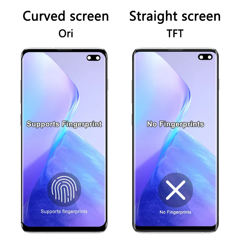 TFT Quality with Frame for Samsung S10 Plus S10+ G975F Lcd Display Digital Touch Screen for Samsung S10 G973F Screen Replacement thumbnail 2