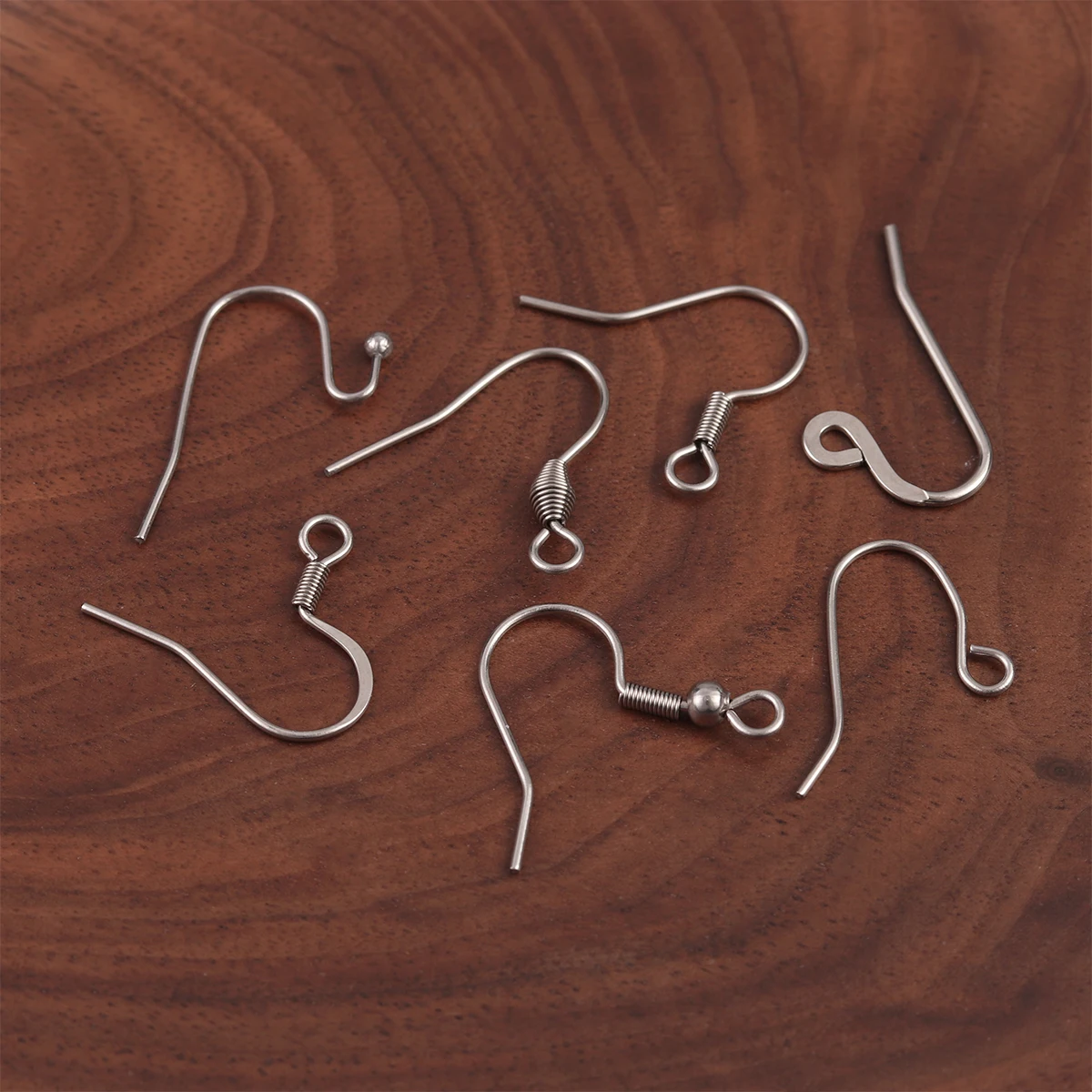 50pcs/Lot Hypoallergenic Stainless Steel Earring Hooks For Jewelry Making Ear Hook Diy Earrings Earwire Clasps Accessories thumbnail 2
