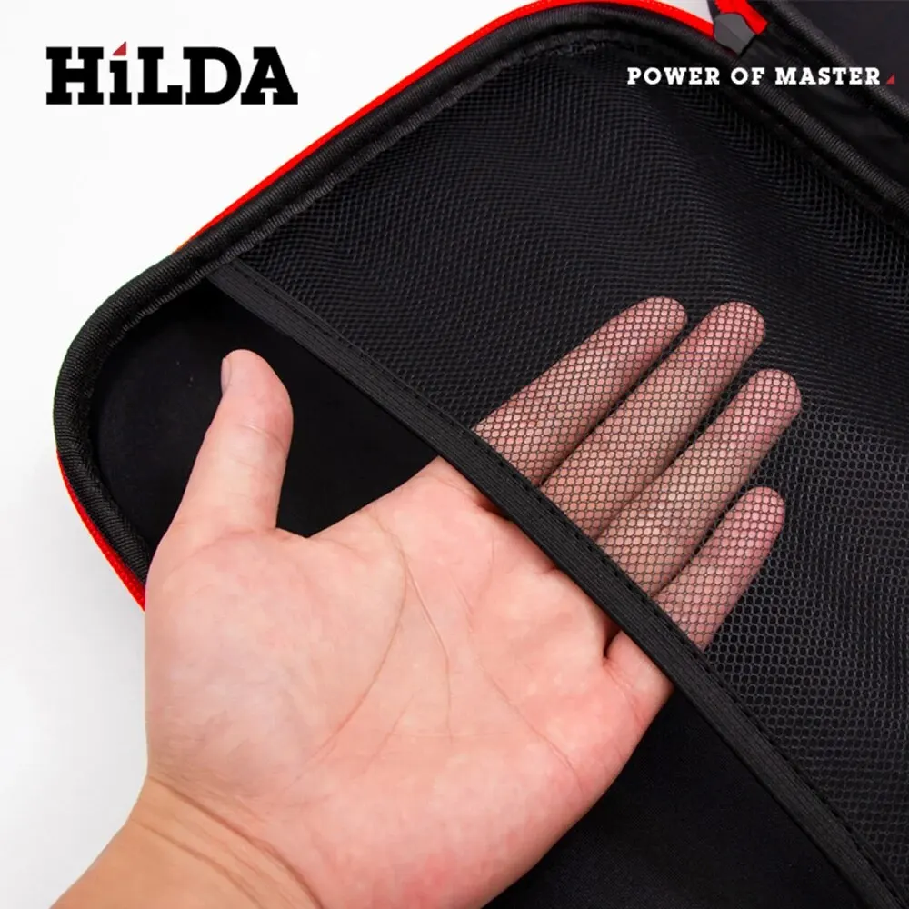 HILDA Large Capacity Tools Bag 3-size Available With Red Edges Tools Waterproof Tool Bags Electrician Hardware Tools Bag thumbnail 4