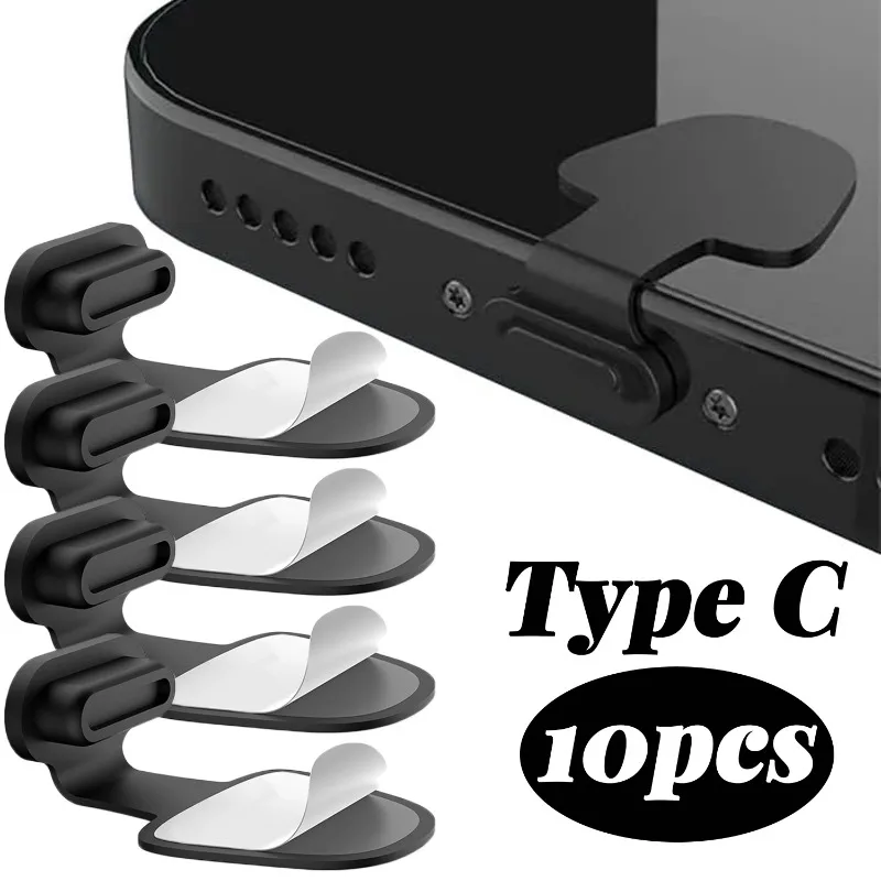 USB C Anti Loss Dust Plugs Type C Charging Port Cover for Iphone 17 16 15 Pro Max 16P 17PM Xiaomi Samsung Stopper Cap Dustplug