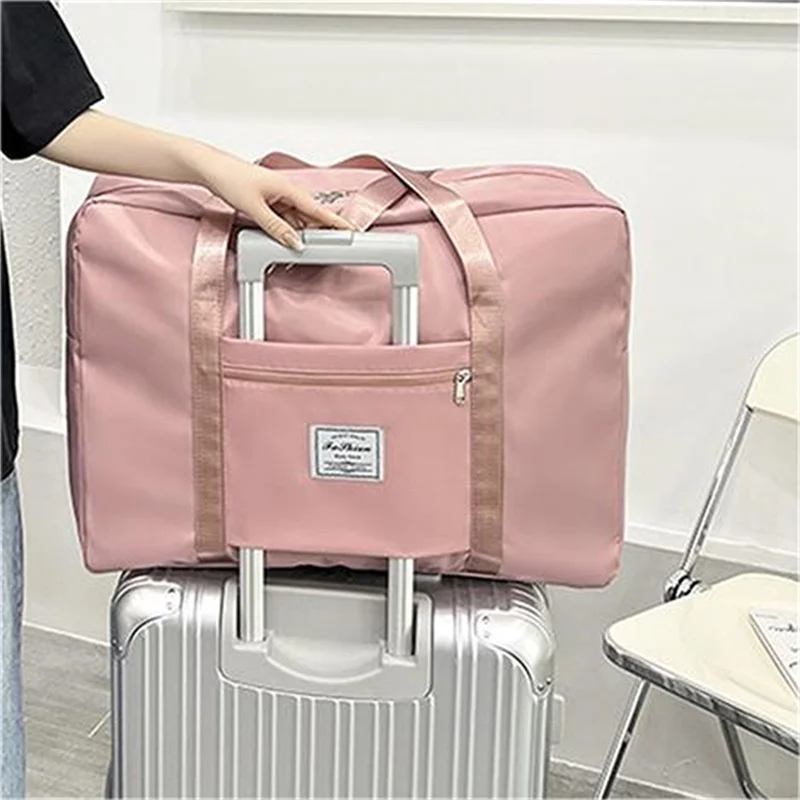 Large Capacity Folding Travel Bags Waterproof Luggage Tote Handbag Travel Duffle Bag Gym Yoga Storage Shoulder Bag For Women Men thumbnail 2