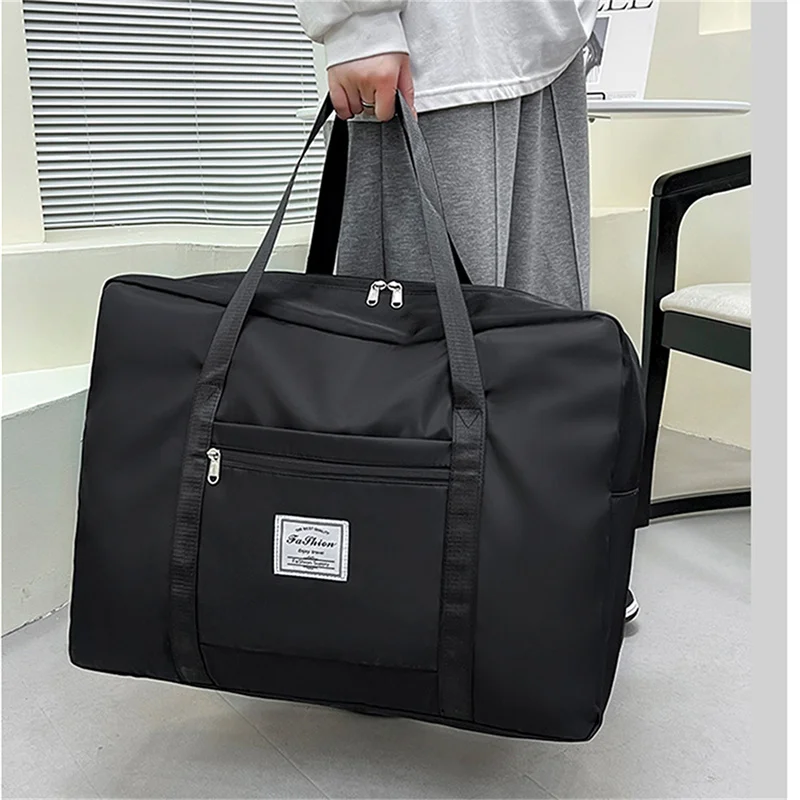 Large Capacity Folding Travel Bags Waterproof Luggage Tote Handbag Travel Duffle Bag Gym Yoga Storage Shoulder Bag For Women Men thumbnail 6