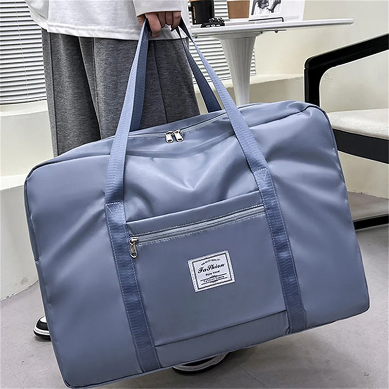 Large Capacity Folding Travel Bags Waterproof Luggage Tote Handbag Travel Duffle Bag Gym Yoga Storage Shoulder Bag For Women Men thumbnail 3