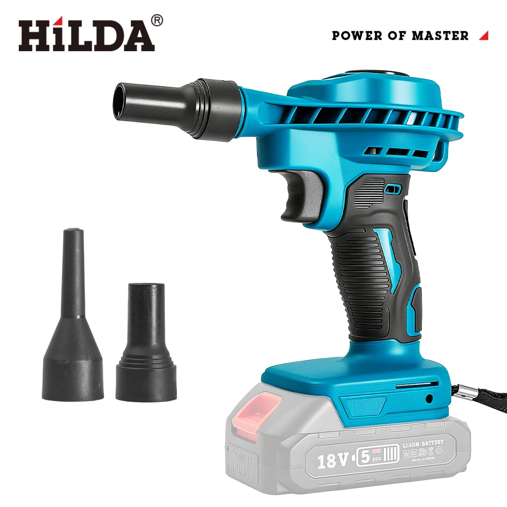 HILDA 2-in-1 Cordless Vacuum Cleaner & Air Blower for Makita Battery for Car Detailing, Keyboard Cleaning, Garden Leaf Blowing thumbnail 2