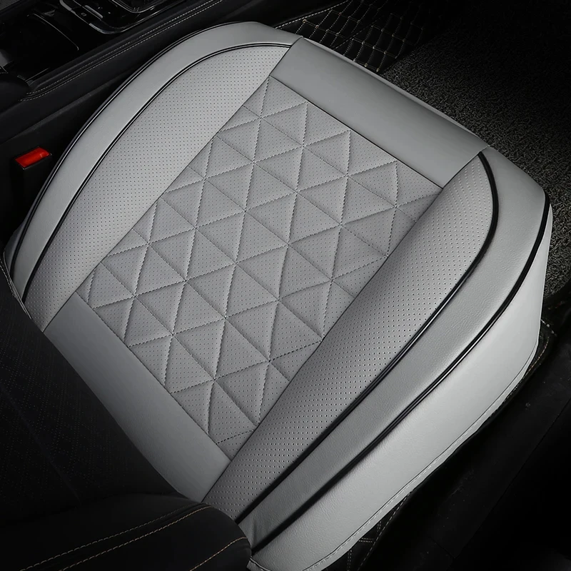 New Front Car Seat Cover PU Leather Cars Seat Cushion Automobiles Seat Protector Universal Car Chair Pad Mat Auto Accessories thumbnail 5