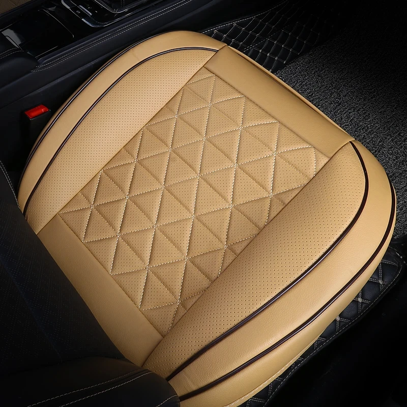 New Front Car Seat Cover PU Leather Cars Seat Cushion Automobiles Seat Protector Universal Car Chair Pad Mat Auto Accessories thumbnail 4