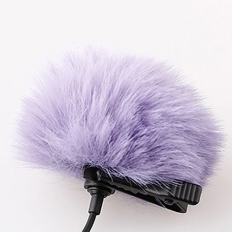1 Piece Wind Muff Outdoor Furry Windscreen for Lavalier Lapel Microphone / Mini Microphones, Lavalier Microphone Windshield thumbnail 2