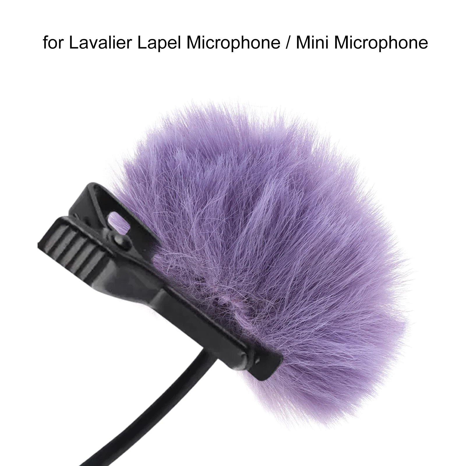 1 Piece Wind Muff Outdoor Furry Windscreen for Lavalier Lapel Microphone / Mini Microphones, Lavalier Microphone Windshield thumbnail 5