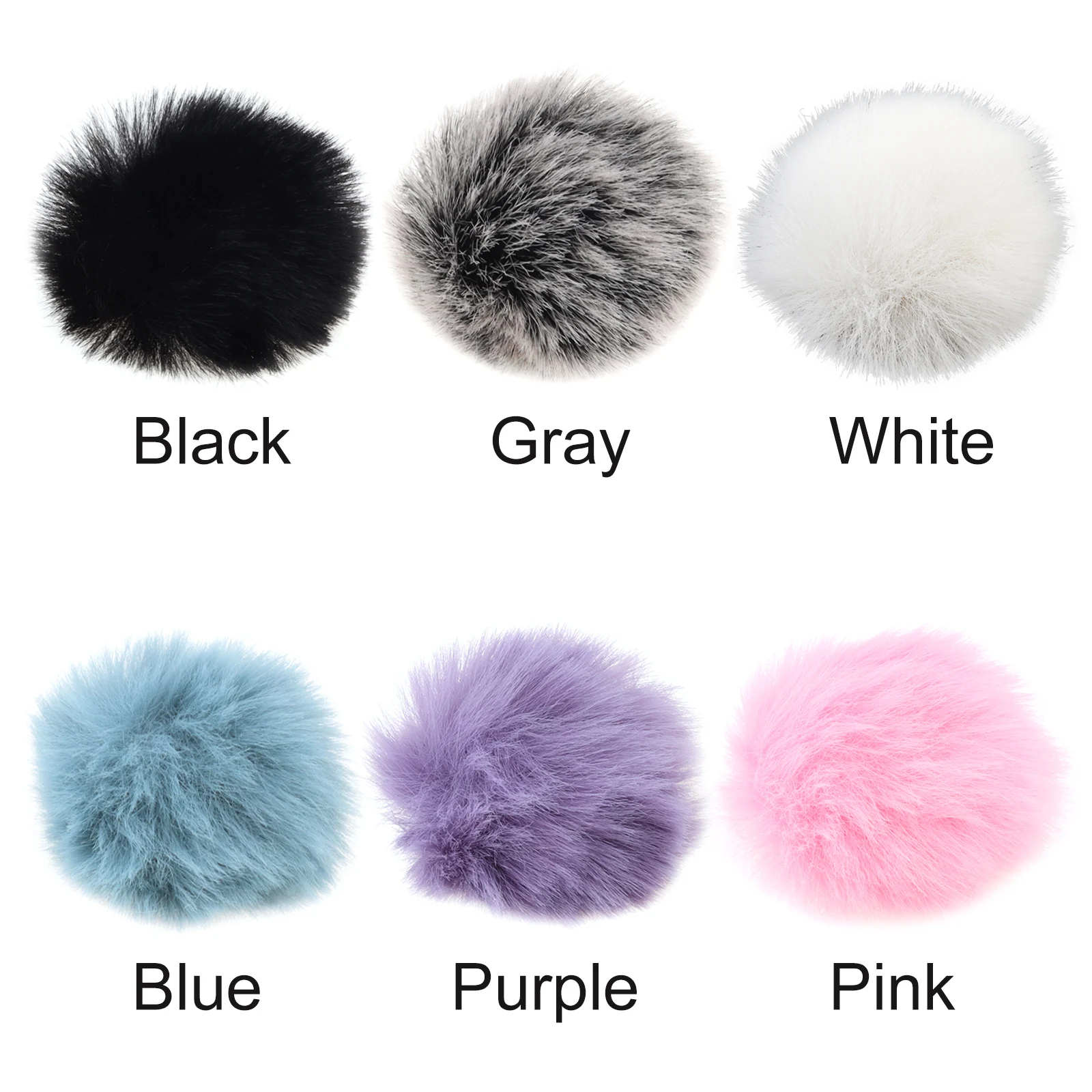 1 Piece Wind Muff Outdoor Furry Windscreen for Lavalier Lapel Microphone / Mini Microphones, Lavalier Microphone Windshield thumbnail 4