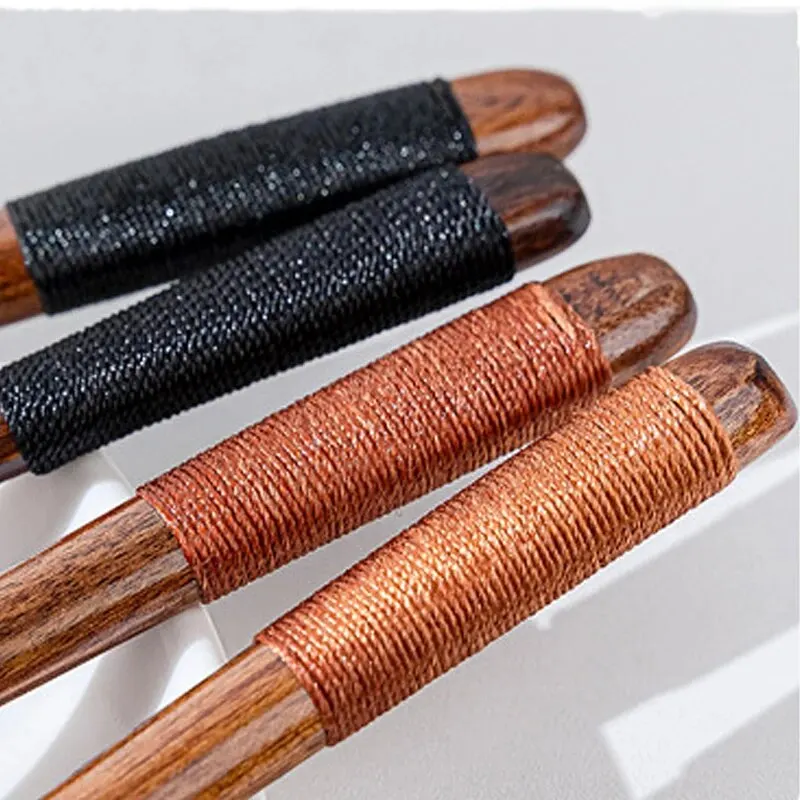 1pc Wooden Chopsticks Fork Spoon Three-piece Set Twine Japanese-style Tableware Kitchen Home Chopsticks Fork Spoon Cutlery Set thumbnail 6