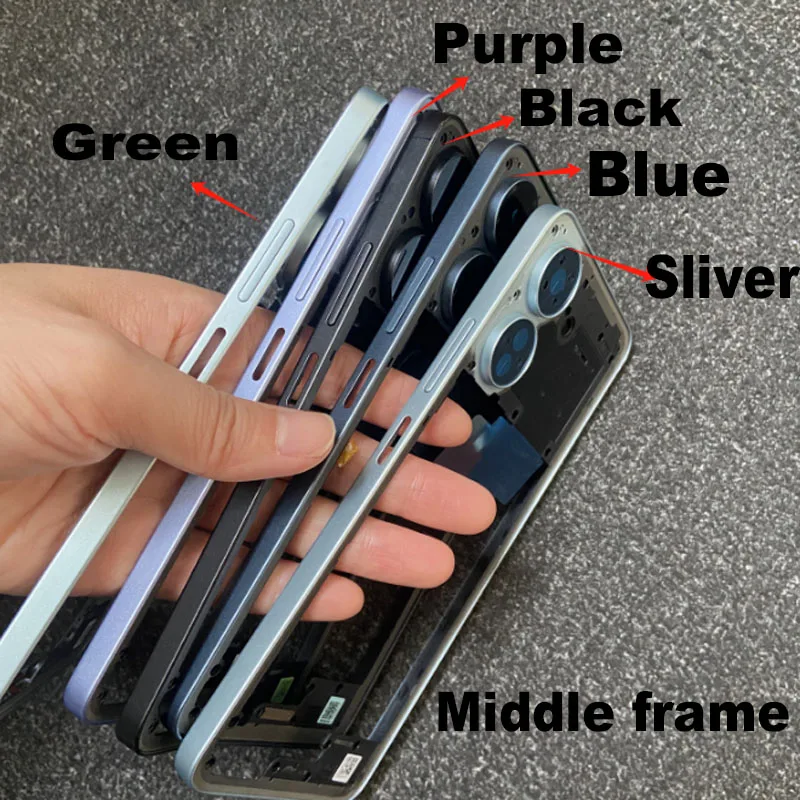 New For Xiaomi Redmi 13C Front Bezel Middle Frame Back Housing Case Mid Plate Replacement For Poco C65 thumbnail 3