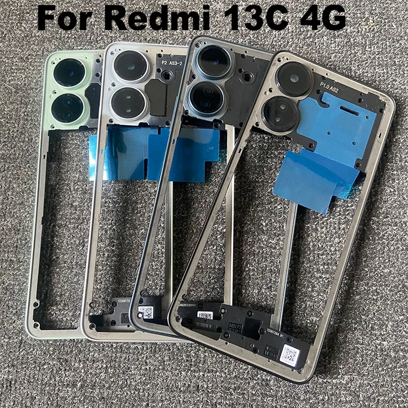 New For Xiaomi Redmi 13C Front Bezel Middle Frame Back Housing Case Mid Plate Replacement For Poco C65 thumbnail 5