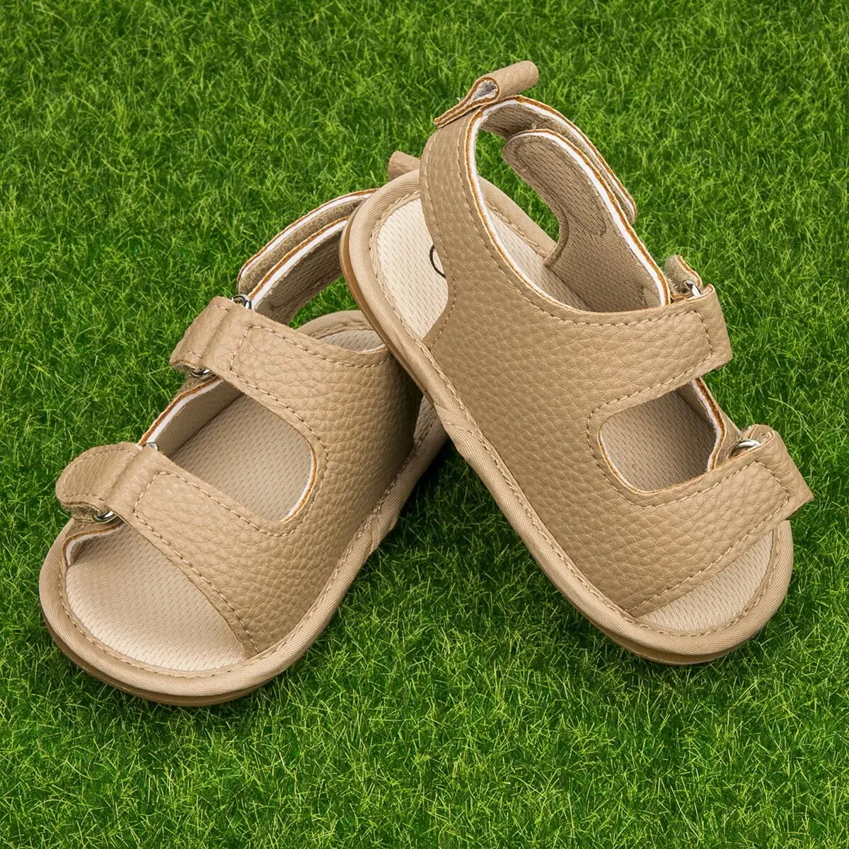 Meckior Summer Baby Sandals Baby Shoes PU Leather Rubber Bottom Sole Anti-Slip Infant First Walker Baby Boy Girl Sandals 0-18M thumbnail 4