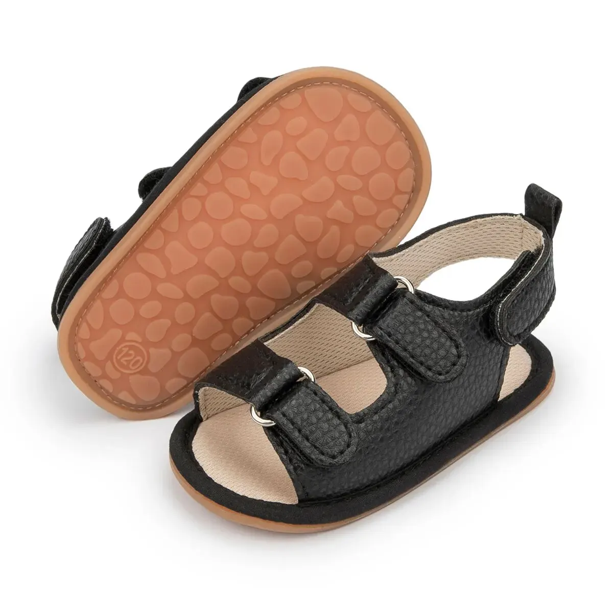 Meckior Summer Baby Sandals Baby Shoes PU Leather Rubber Bottom Sole Anti-Slip Infant First Walker Baby Boy Girl Sandals 0-18M thumbnail 5