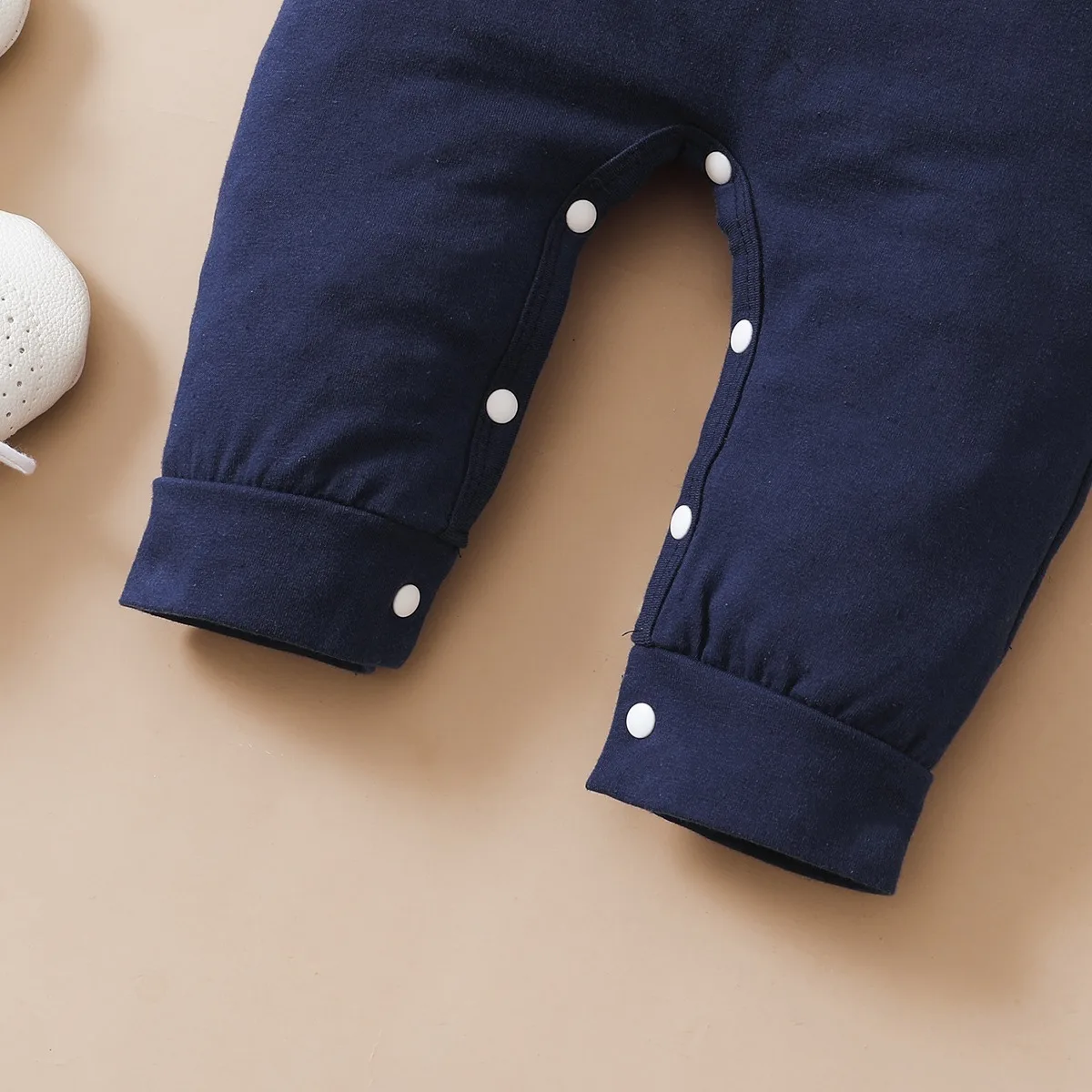 0-12 Months Newborn Baby Boy Bodysuit Toddler Baby Romper Long Sleeves Letter Print Jumpsuit+Hat Fashion Cute Style Daily Wear thumbnail 4