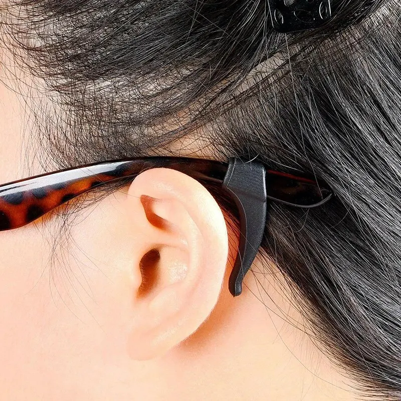 10/20/30/100pcs Anti-slip Silicone Ear Grip Glasses Eyeglasses Leg Ear Hook Stopper Bracket Fastener Accessories Temple Tip thumbnail 4