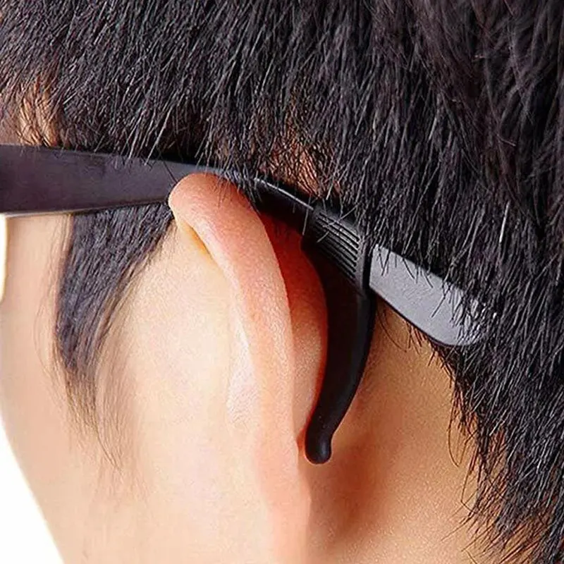 10/20/30/100pcs Anti-slip Silicone Ear Grip Glasses Eyeglasses Leg Ear Hook Stopper Bracket Fastener Accessories Temple Tip thumbnail 3