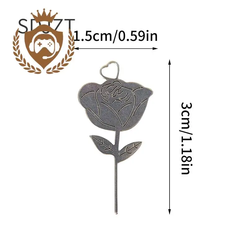 2Pcs/Set Rose Shape Stainless Steel Needle for Smartphone Sim Card Tray Removal Eject Pin Key Tool thumbnail 2
