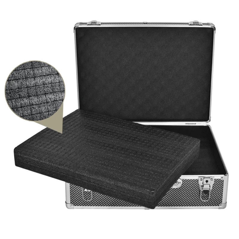 Aluminium Tool Box Toolbox for Mechanics Waterproof Hard Case Suitcase Tools Storage Box Aluminium Tool Case Organizer Box thumbnail 5