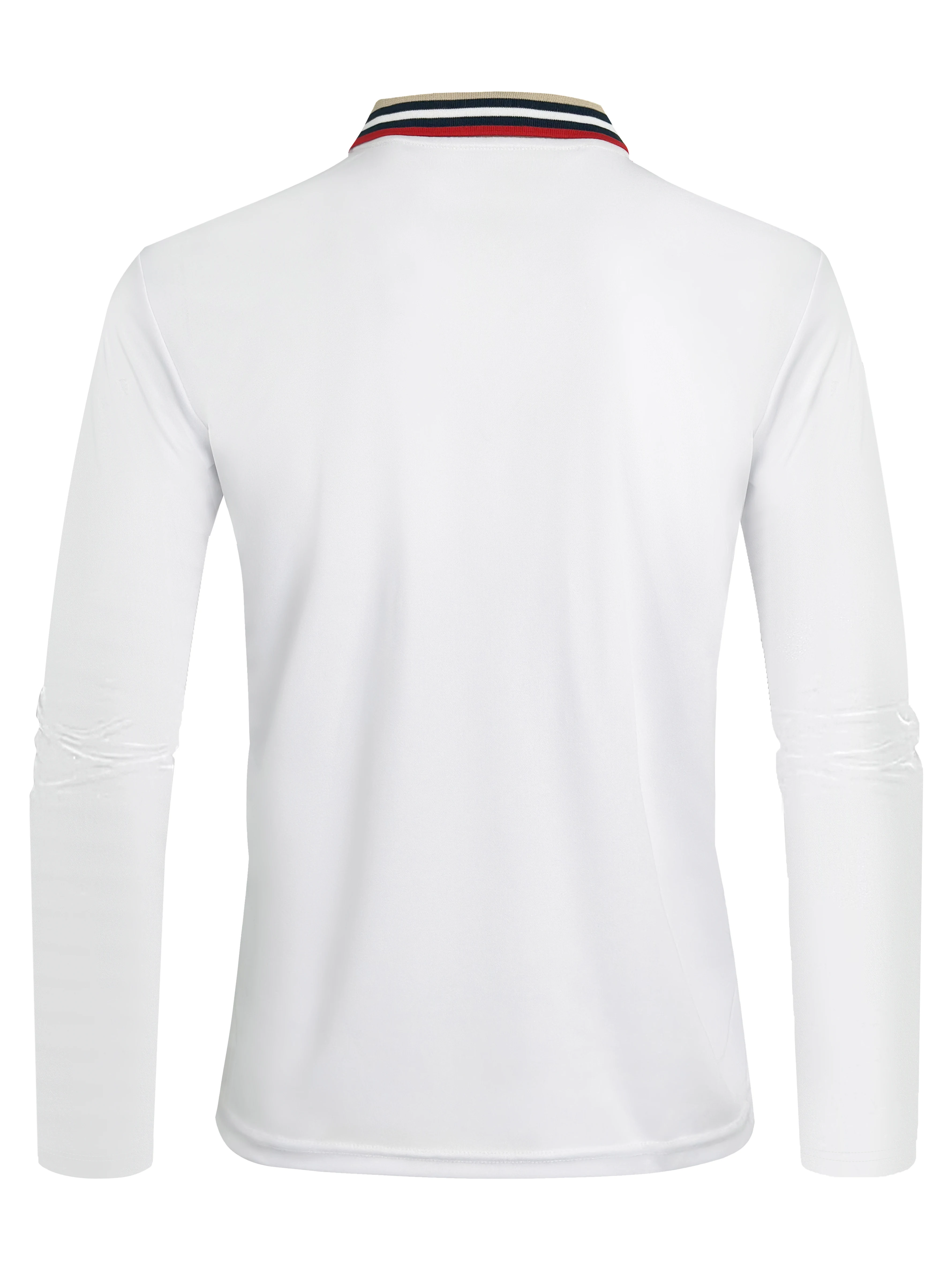Spring and Autumn Men's Polo Long sleeve Business Casual Fashion Top thumbnail 2
