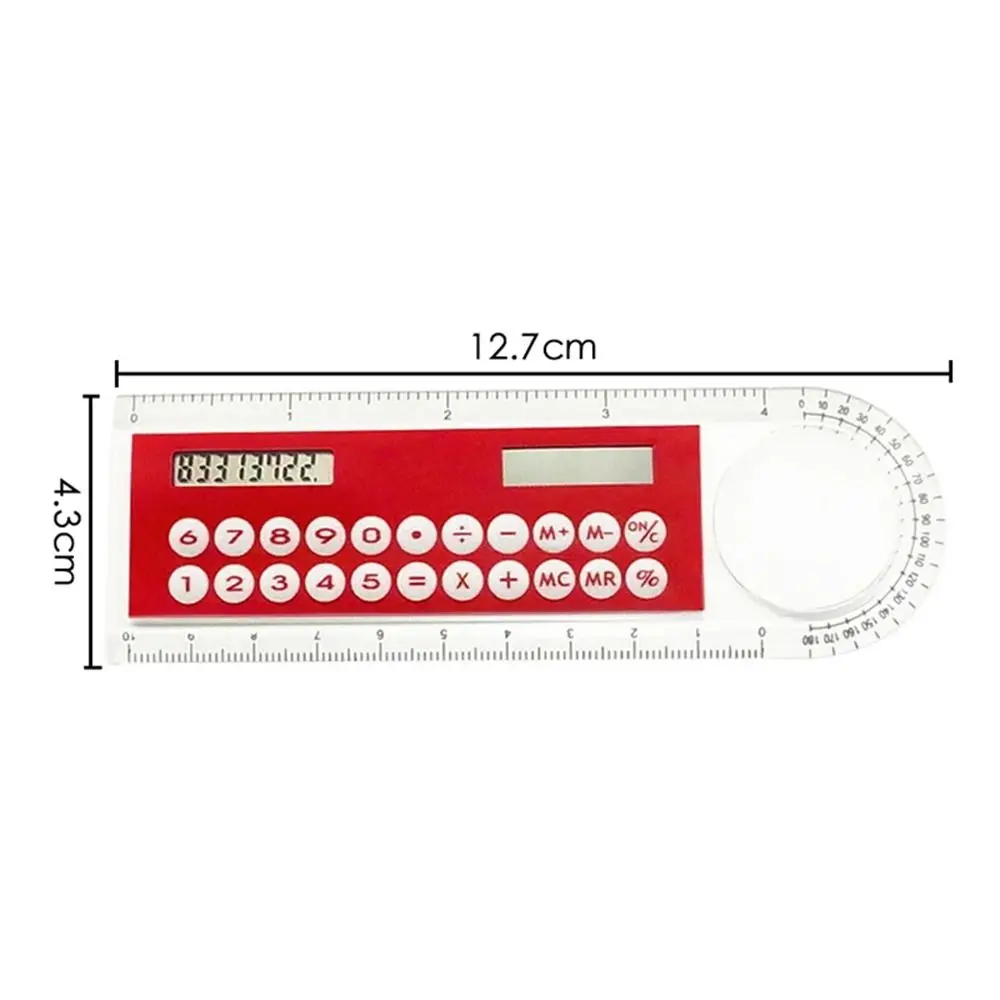 Mini Portable School Supplies Office Stationery Solar Energy Calculator Calculator Ruler Digital Caliper thumbnail 6