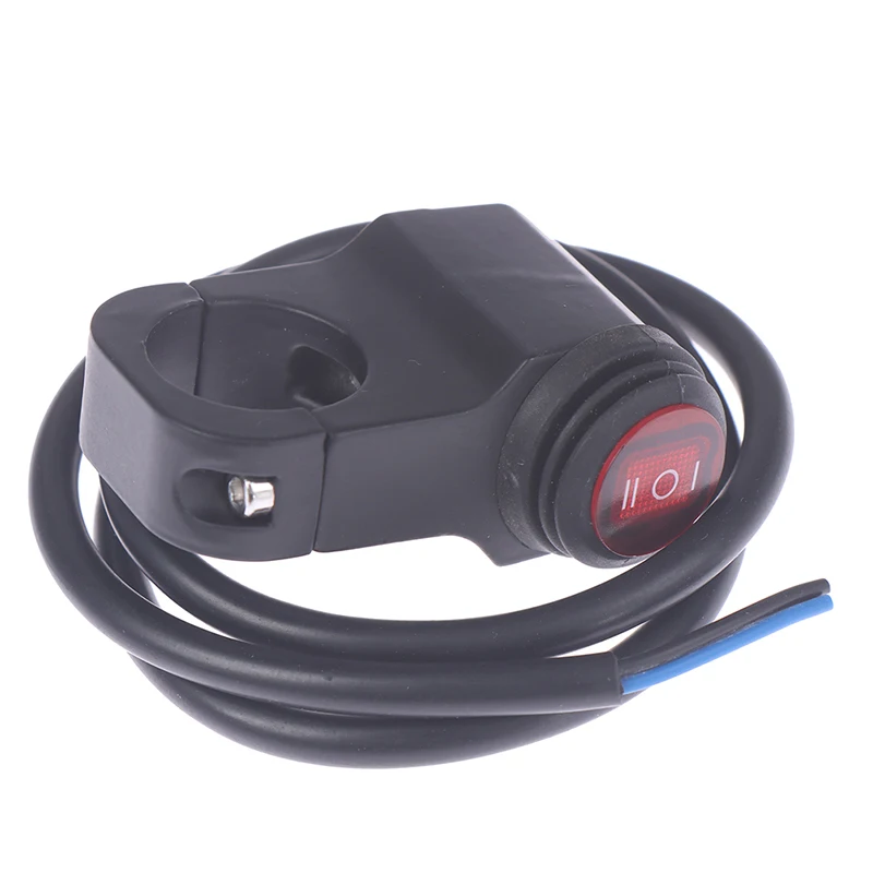 Aluminum Alloy Motorcycle Handlebar Headlight Switch Three-position Waterproof Switch 12V Fog Spotlight Retro Switch 22mm 7/8in thumbnail 2