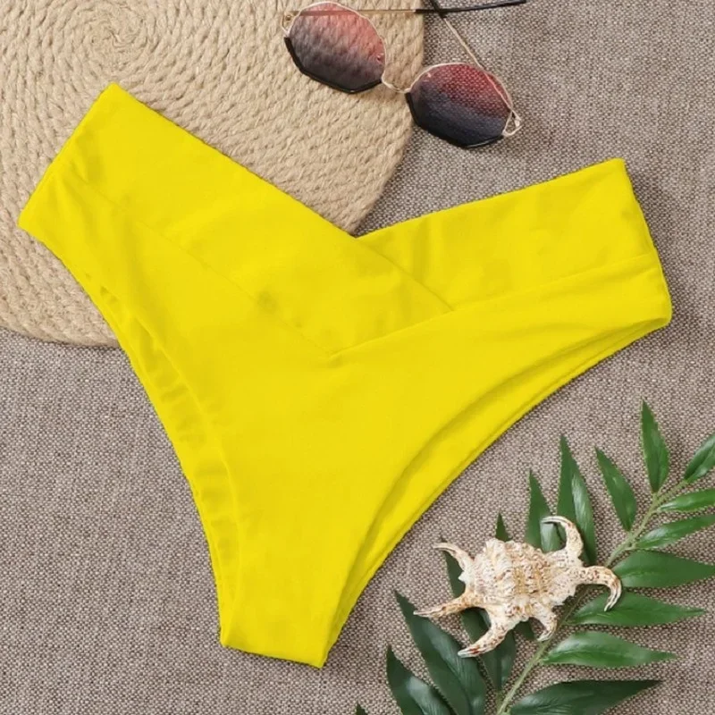 Sexy V Cheeky Women's Bikini Thong Bottom Brazilian Semi Swimwear Beachwear Bathing Balck Sexy Ladies Females Swimming thumbnail 4