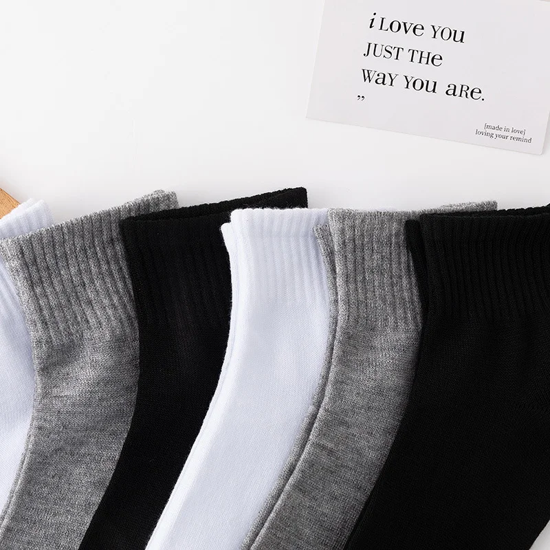10 Pairs Men's Breathable Comfortable Socks Office Casual Business Sock for Sneakers Shoes Stocking Work Socks For All Seasons thumbnail 3