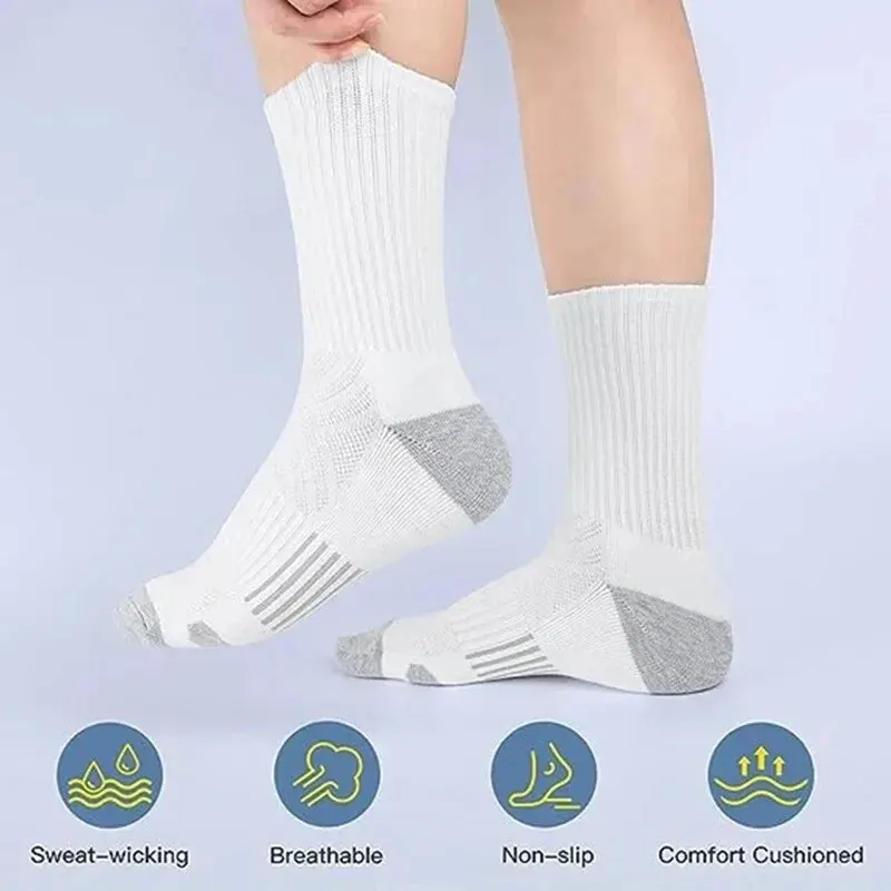 6/12 Pairs Men's Outdoor Gym Socks High Quality Comfortable Soft Ground-Gripping Football Large Size New Style thumbnail 6