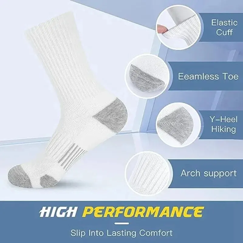 6/12 Pairs Men's Outdoor Gym Socks High Quality Comfortable Soft Ground-Gripping Football Large Size New Style thumbnail 5