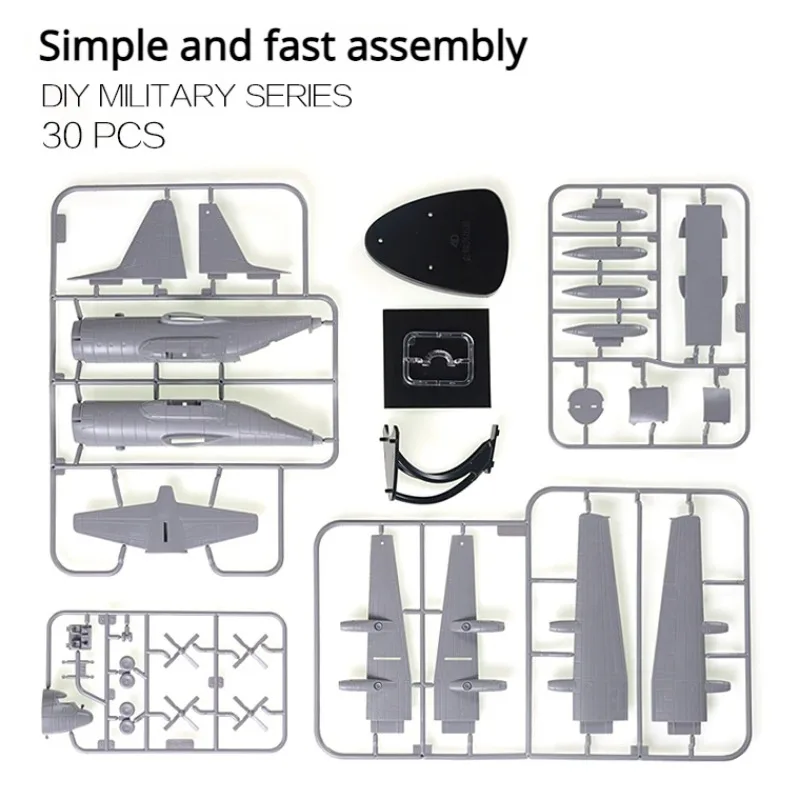 4D 1/144 US C-130 Hercules Transport Aircraft Warplane Toy Easy Assembly Military Model Gift for Boy thumbnail 2
