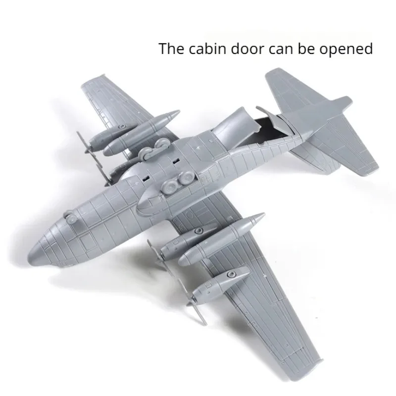 4D 1/144 US C-130 Hercules Transport Aircraft Warplane Toy Easy Assembly Military Model Gift for Boy thumbnail 4