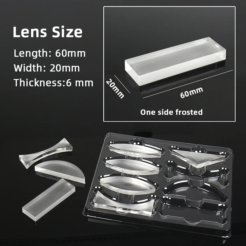 Geometric Optics Experiment Set Optical Lens Kit Convex Concave Lens Light Refract Reflect Physics Teaching Kid Science Gift thumbnail 3