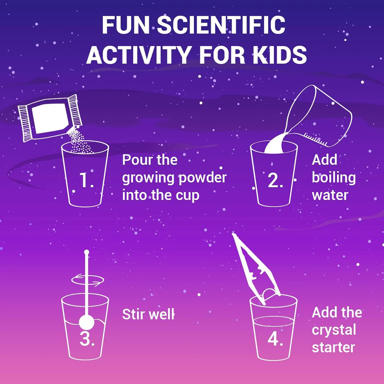 Crystal planting DIY scientific experiment set, fun parent-child communication, chemical experiment, crystallization principle thumbnail 6